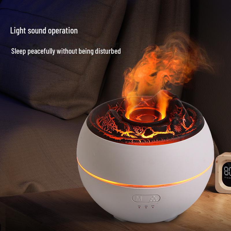 Simulierter Lava-Vulkan-Aromatherapie-Nachtlicht, USB-Diffusor und Luftbefeuchter
