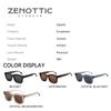 ZENOTTIC 2026 Trend Square Polarized Sunglasses Handmade Acetate Sun Glasses Fashion Patchwork Shades ZS6240
