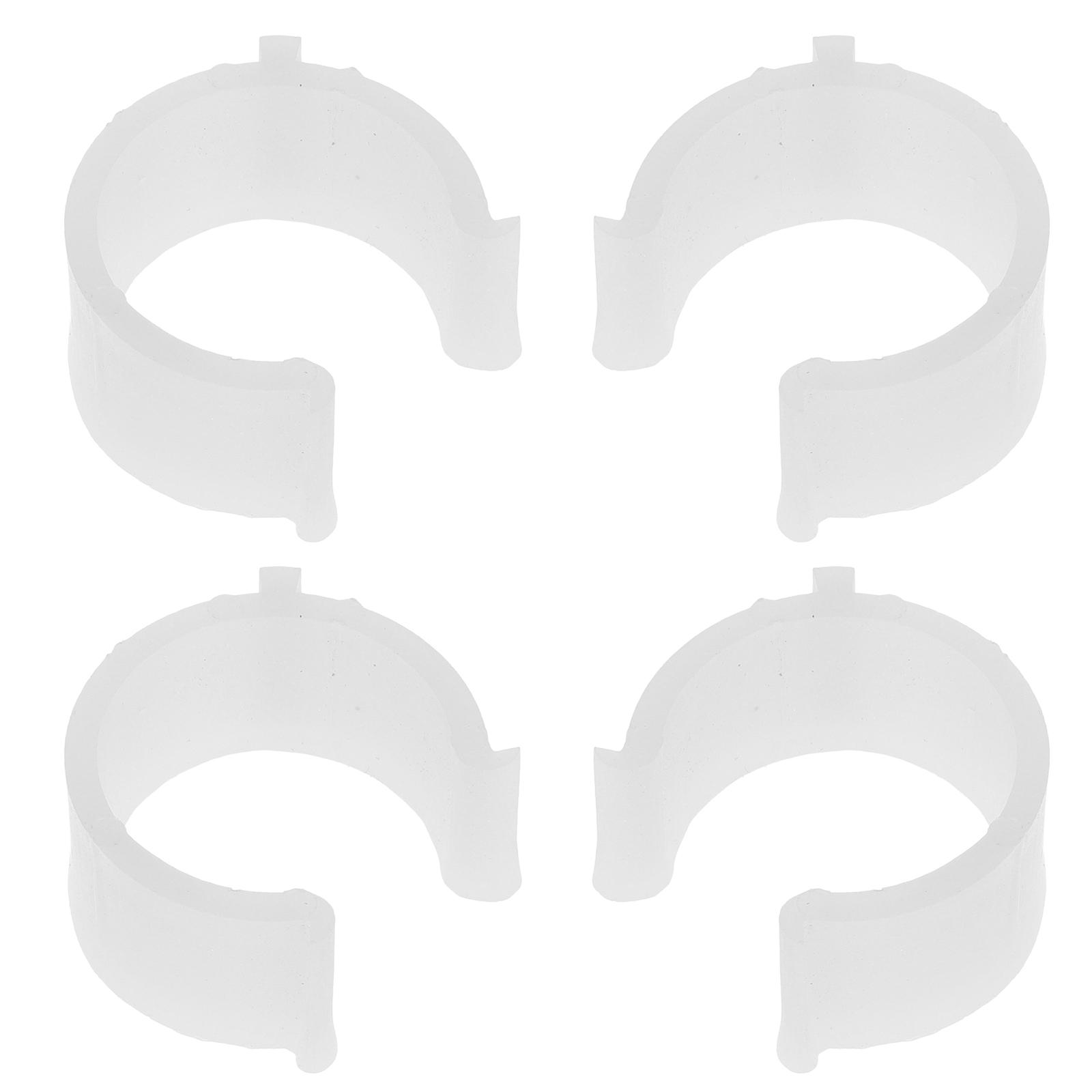 

4 Pcs Plastic Buckle Anti-slip Pad Curtain Mount Ceiling Rod Brackets Curtains Clamp Support Rail Bar Holder Fixing