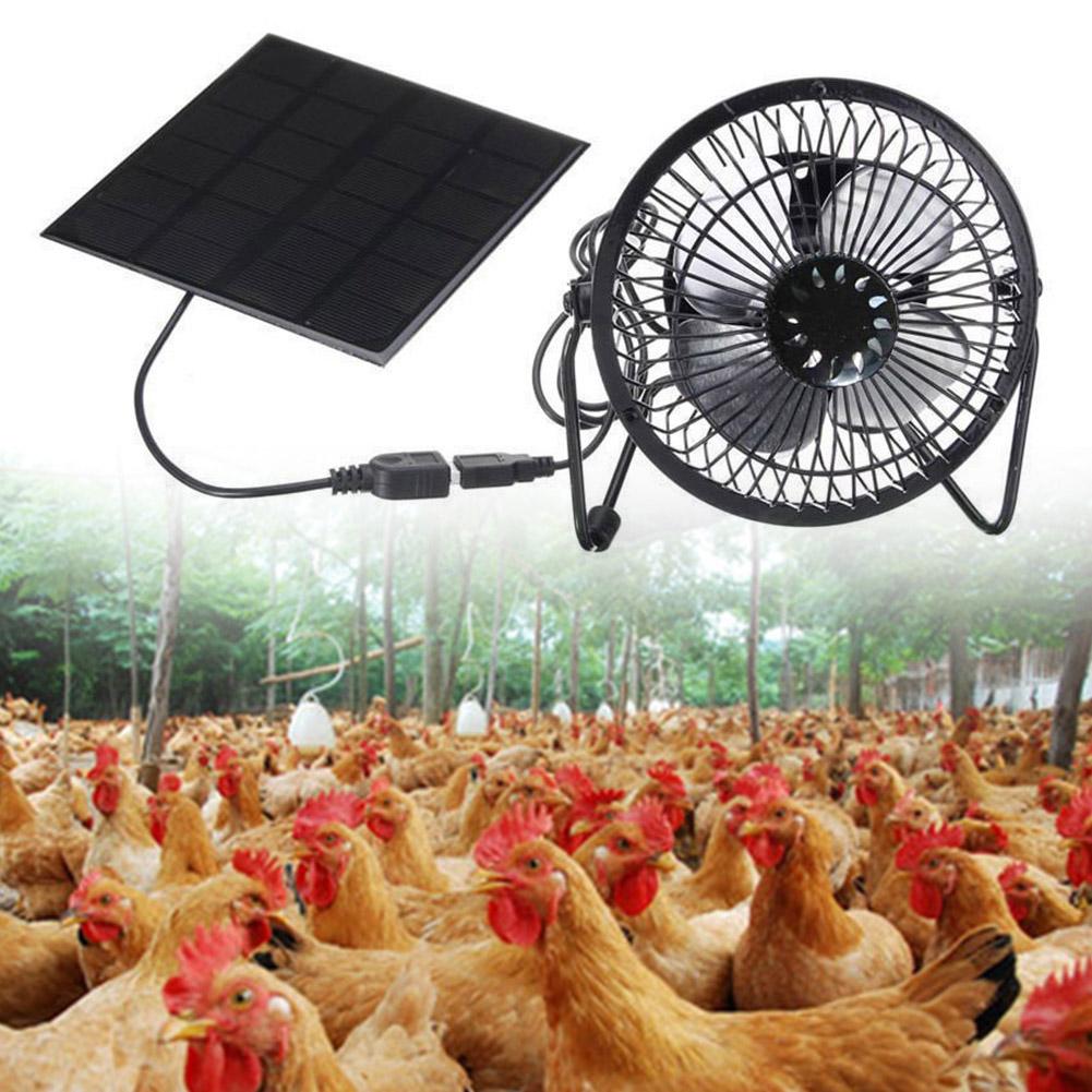 Solar Powered Exhaust Fan 5W Weatherproof Solar Panel DC Fan Air Extractor for Camping Greenhouse Kitchen Animal House
