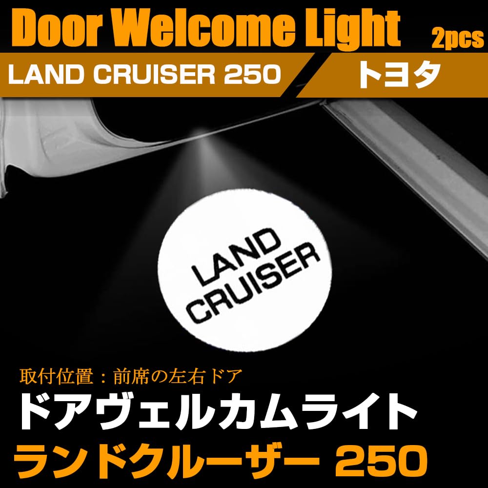 SAWAKAKI Toyota New Land Cruiser 250 Series Dedicated Door Lamp, Door Welcome Light, Curtain