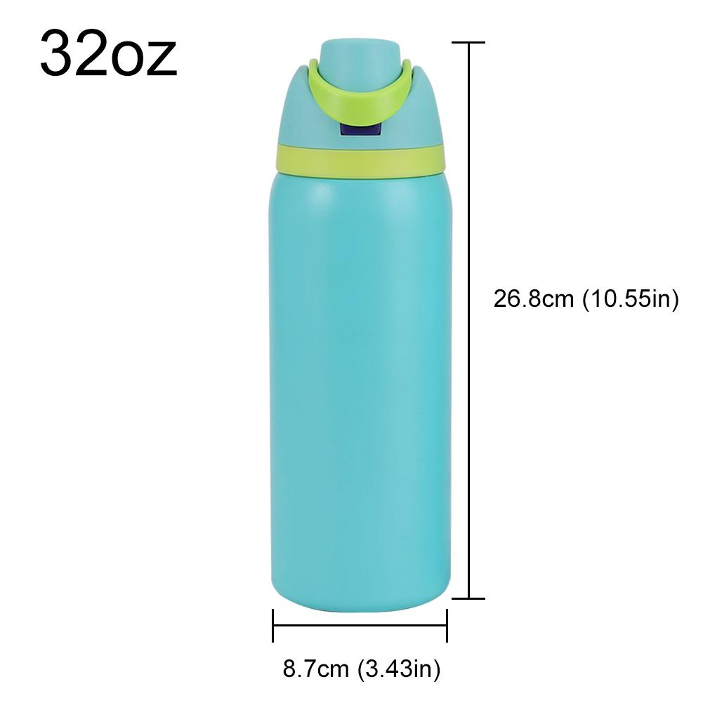 24/32oz Straw Insulated Tumbler with Handle Vacuum Insulated Cup 304 Stainless Steel Vacuum Thermal Insulated Mug for Women Men