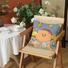 Cartoon Cute Bear Cushion Cover Silky Short Plush Invisible Zipper Dustproof Sofa Pillow Case for Home Decor