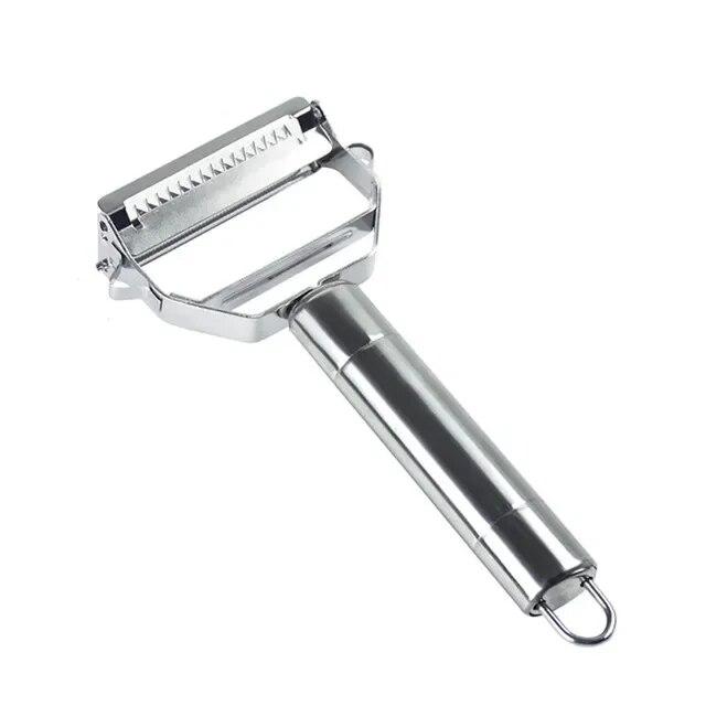 4-in-1 Multi Peeler, Stainless Steel Vegetable Fruit Peeler Grater Slicer & Shredder, Julienne Cutter Kitchen Tool Kitchen Items