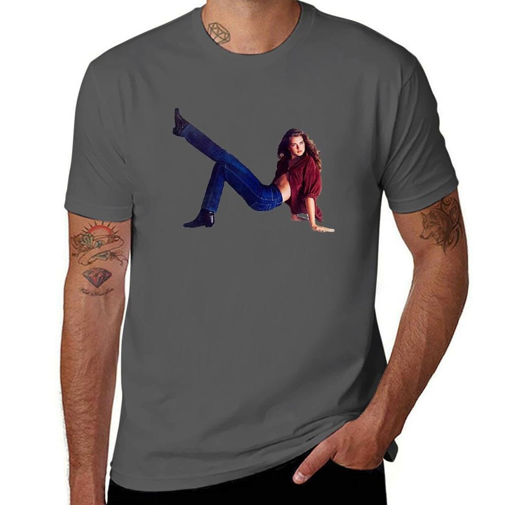 Brooke Shields Tshirt Uv Protection Outdoor Tee Shirt