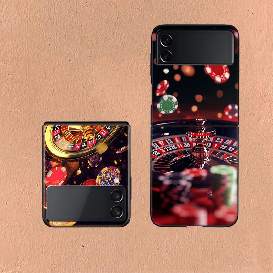 Russian Lucky Roulette Coque For Samsung Z Flip7 6 Galaxy Case Shockproof Z Flip5 Z Flip3 4 5G Hard Cover Phone TPU PC Hard Fun