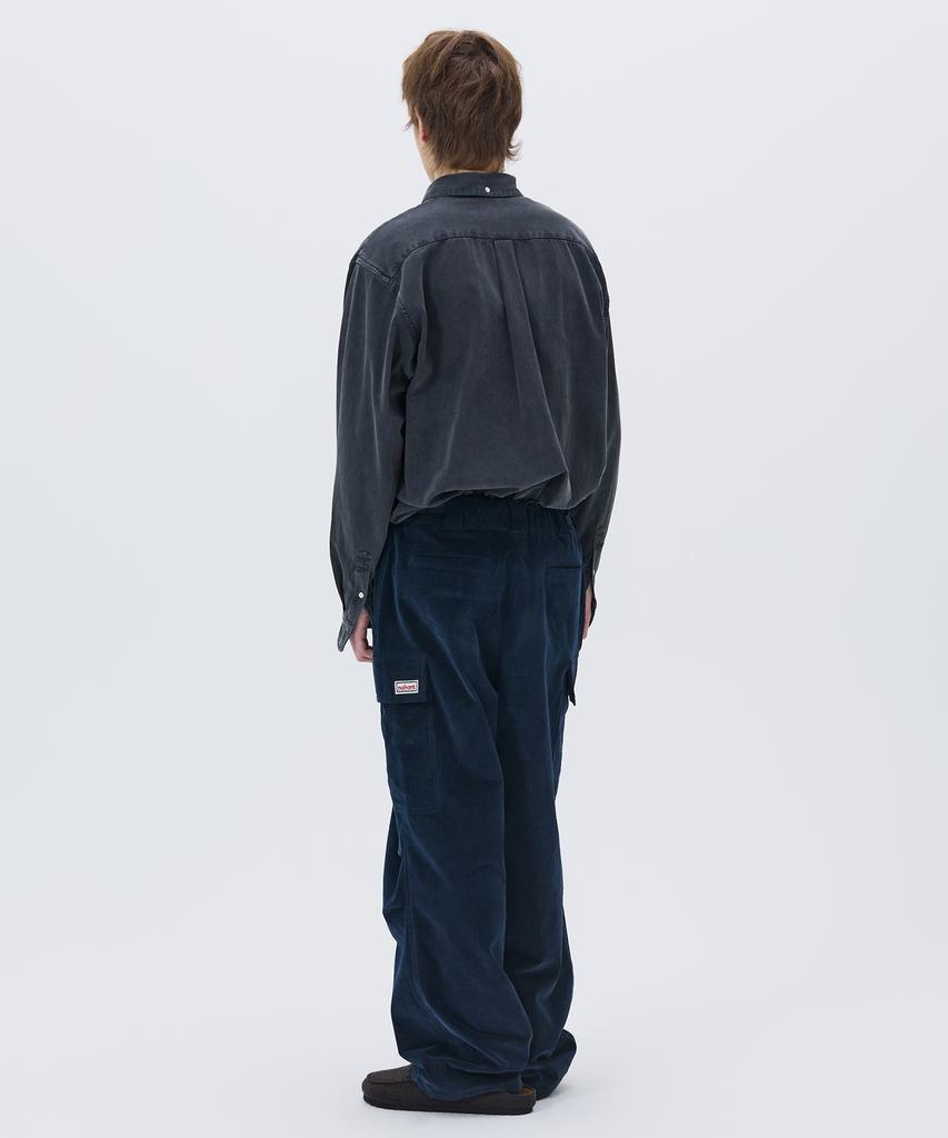 NOHANT Corduroy Utility Cargo Pants Navy