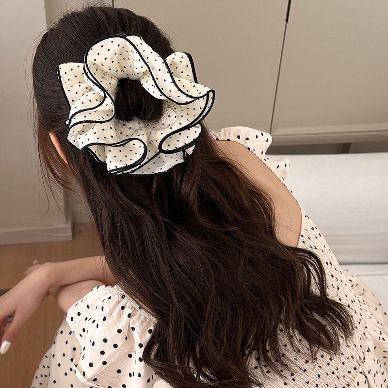 1pc Han Xibo Point Multi Layer Large Intestine Hair Ring Women's New High End Sensation Tie Ma Tail Maruko Hair Rope
