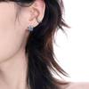 Mint Green Ear Cuff for Boys & Girls: Irregular Fold Design, Trendy & Unisex Style