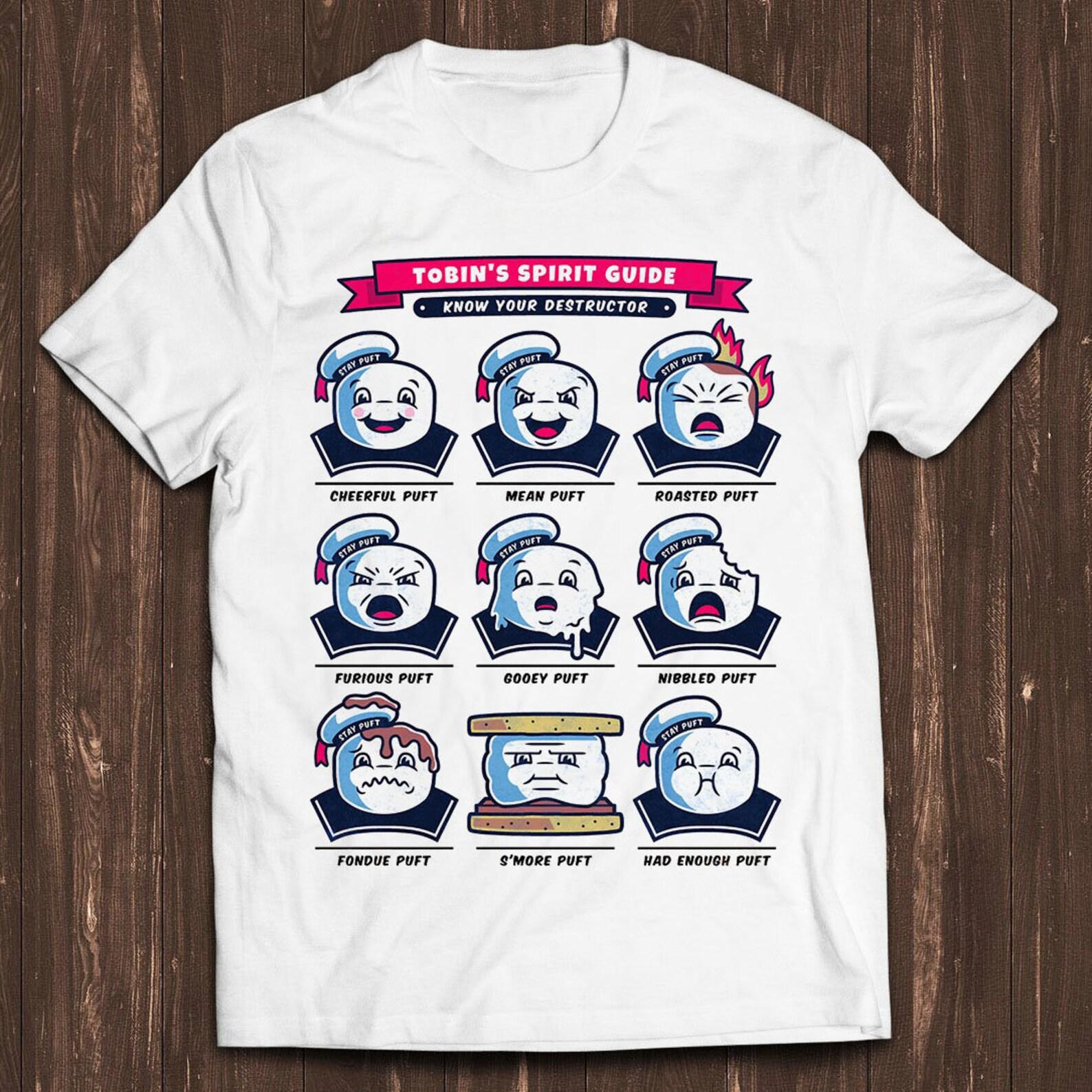 Stay Puft Ghostbusters Collage 80s Cult Film Marshmellow Classic Retro Film Gamer Meme Movie Music Cool Gift Tee T Shirt C1546 2XL