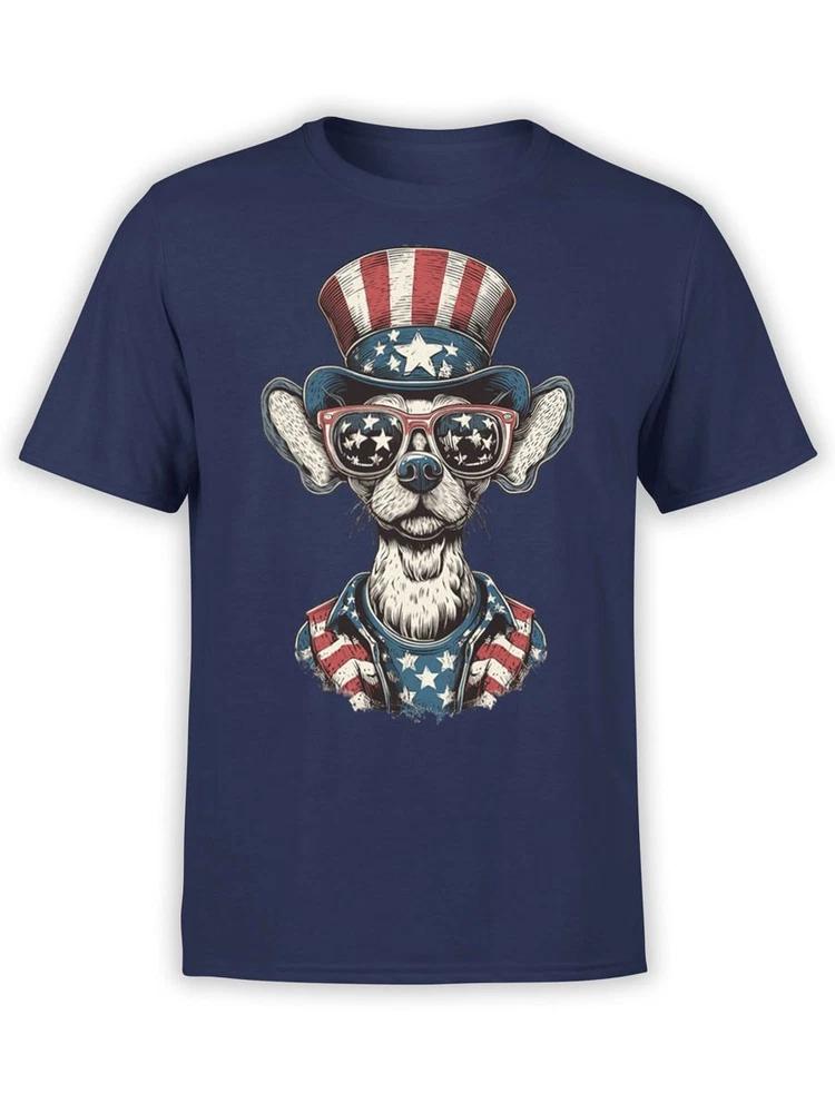 Uncle Bark Tshirt Patriotic Dog Tee With American Flag Style Unisex S