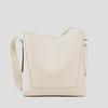 Vintage large capacity simple bucket commuting bag for girls, wide shoulder strap single shoulder bag