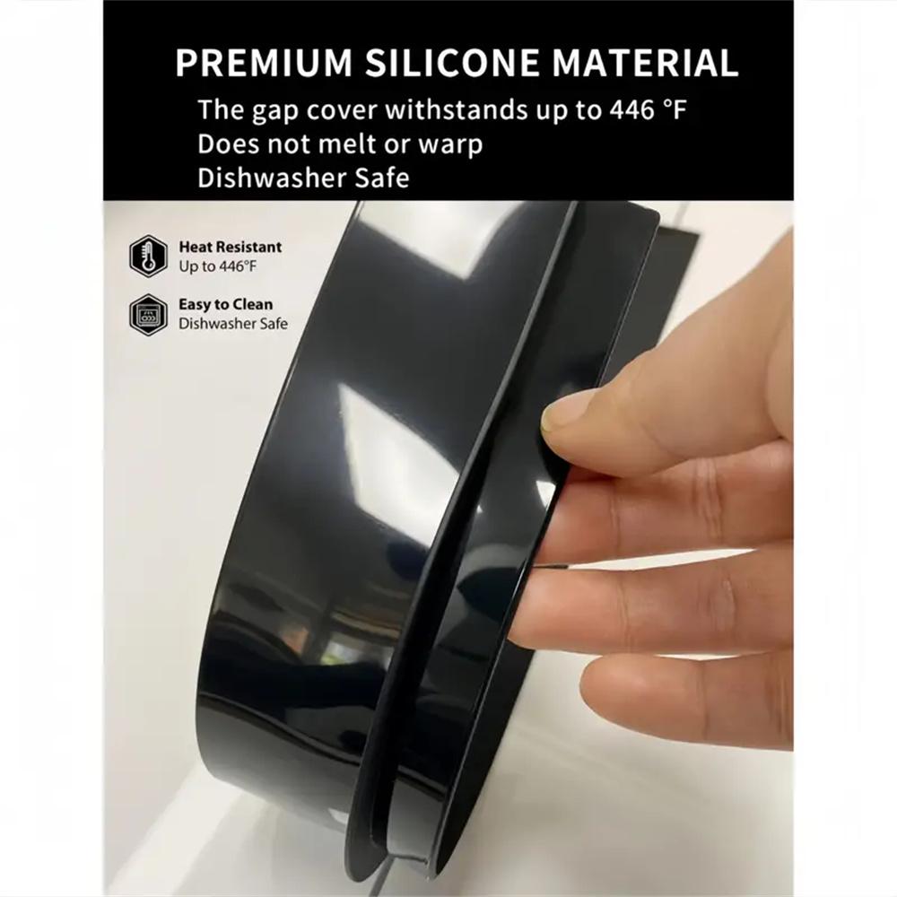 2pcs Silicone Gap Sealing Strip For High Temperatures In The Kitchen Waterproof Anti-fouling Sealing Spaces Durable Soft Covers