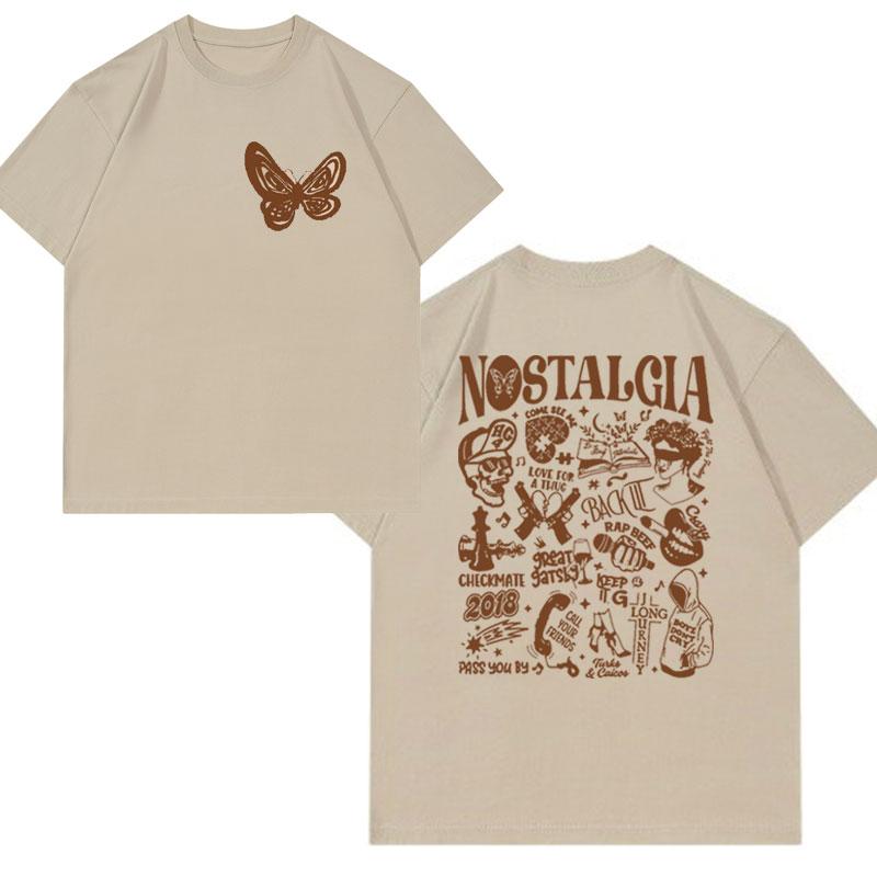 

Rapper Rod Wave Nostalgia Butterfly T Shirt Men s Women s Clothes Harajuku Aesthetic Fashion T-shirt Hip Hop Streetwear Tshirts XXXL хаки