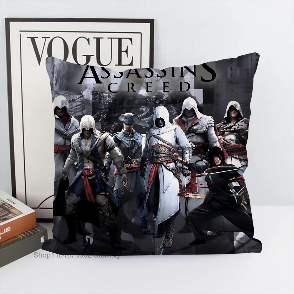Game A-Assassins Creed Pillow Case Square Pillow Bedroom Sofa Leisure Comfort Cushion Car Living Room Home Decoration