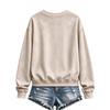 Women's Christmas Print Long Sleeve Crewneck Pullover Sweatshirt Casual Holiday Top