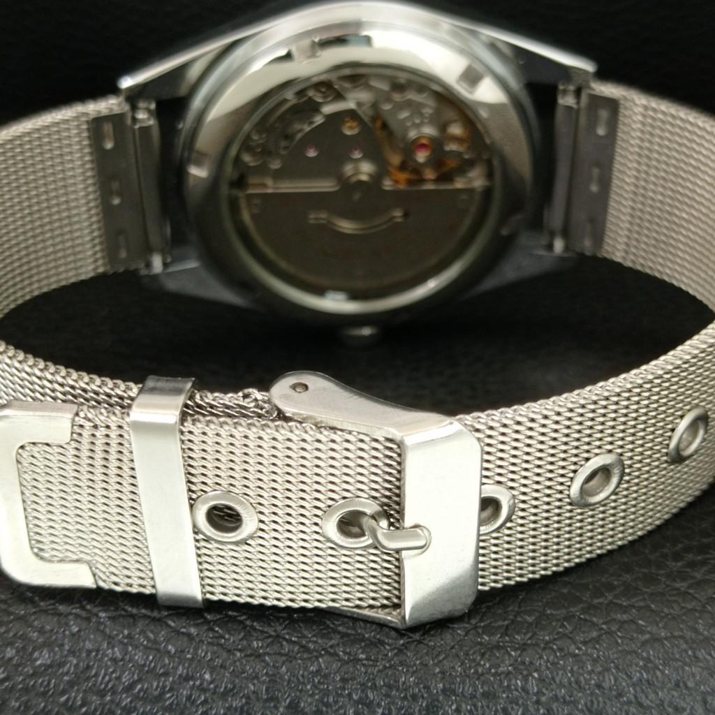 VINTAGE REFURBISHED CITIZEN AUTOMATIC JAPAN MENS PURPLE DIAL WATCH a446761-1