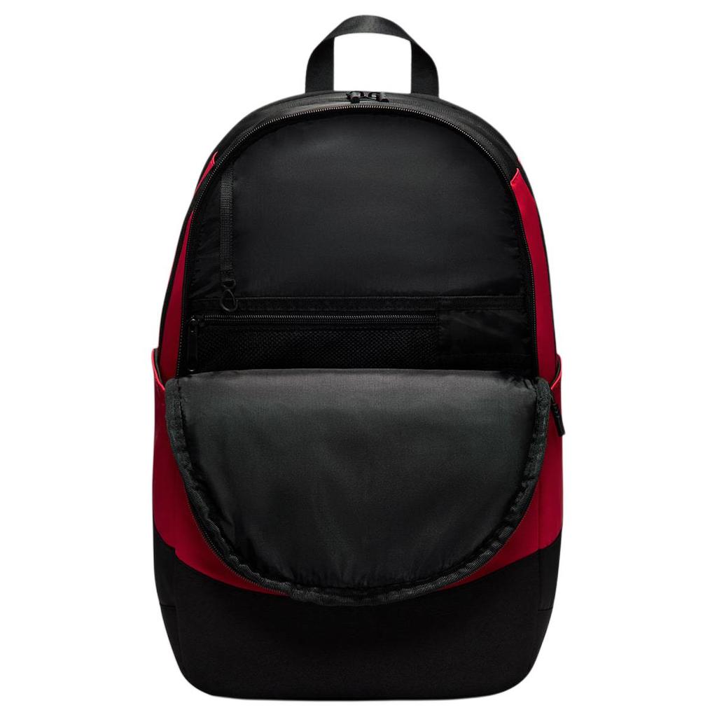 Jordan 27L Color Block Design Logo Embroidery Nylon Backpack Unisex Backpack Black Red IU5403-010