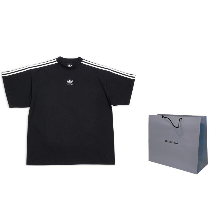 Balenciaga x adidas T-Shirt Oversized 'Black' Men's 739101TNVA68482