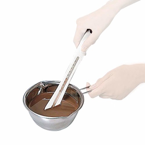 Kai House Select Chocolate Spatula with Thermometer for Easy Tempering, Made in Japan, DL6312