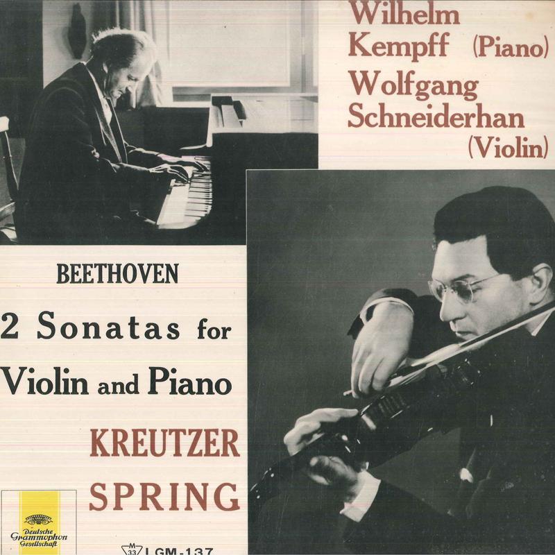 

LP Record WILHELM KEMPFF, WOLFGANG SCHNEIDERH - Beethoven, Violin Sonata No. 9 In A LGM137 DEUTSCHE GRAMMO Japan Classical Used