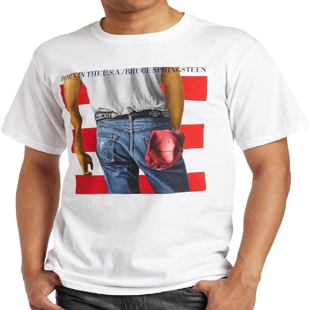 T-shirt da uomo Bruce Springsteen Born in The USA, Bianca, Taglia L