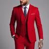 Men's Three-Piece Suit - Formal/Casual Office Groom Wedding Attire