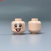 9pcsMOC Blocks 8034 8046 Traditional smile laugh expression 4cm Figure Face Printed Head Assembled Construction Bricks Children Playthings