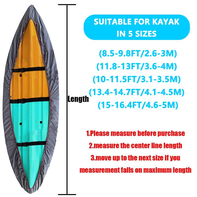 Waterproof Kayak Covers 420d Oxford Cloth Storage Dust Cover Sunblock Shield For Fishing Boat Paddle