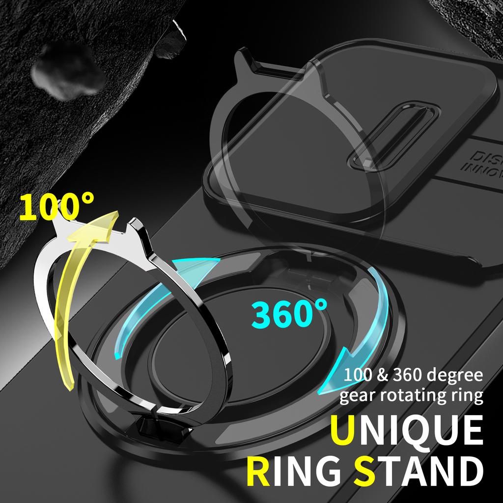 For Honor 400 Pro Slide Camera Protection Magnetic Stand Phone Case for Honor 400 Lite Defender Cover