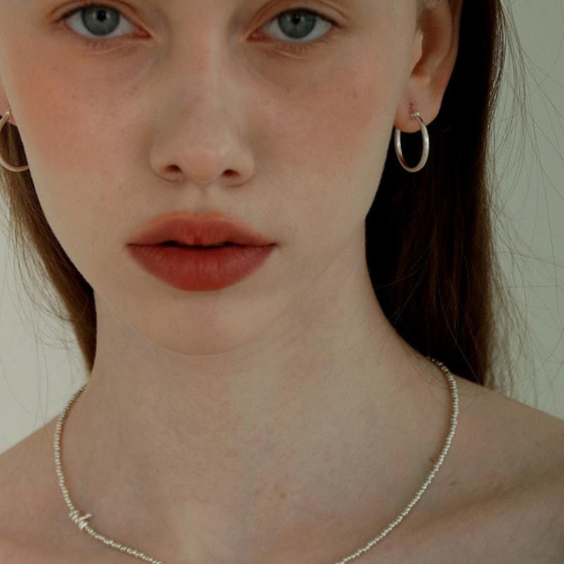 Less Is More Silver Beads Necklace