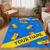 Tappeto da pavimento con blocchi numerici Inverno Divertente Nome Personalizzabile Tappeto per Ufficio Design per Stanze dei Giochi Camere da Letto Ingresso Tappeto Antiscivolo per Esterni Ufficio Arredamento per la Casa