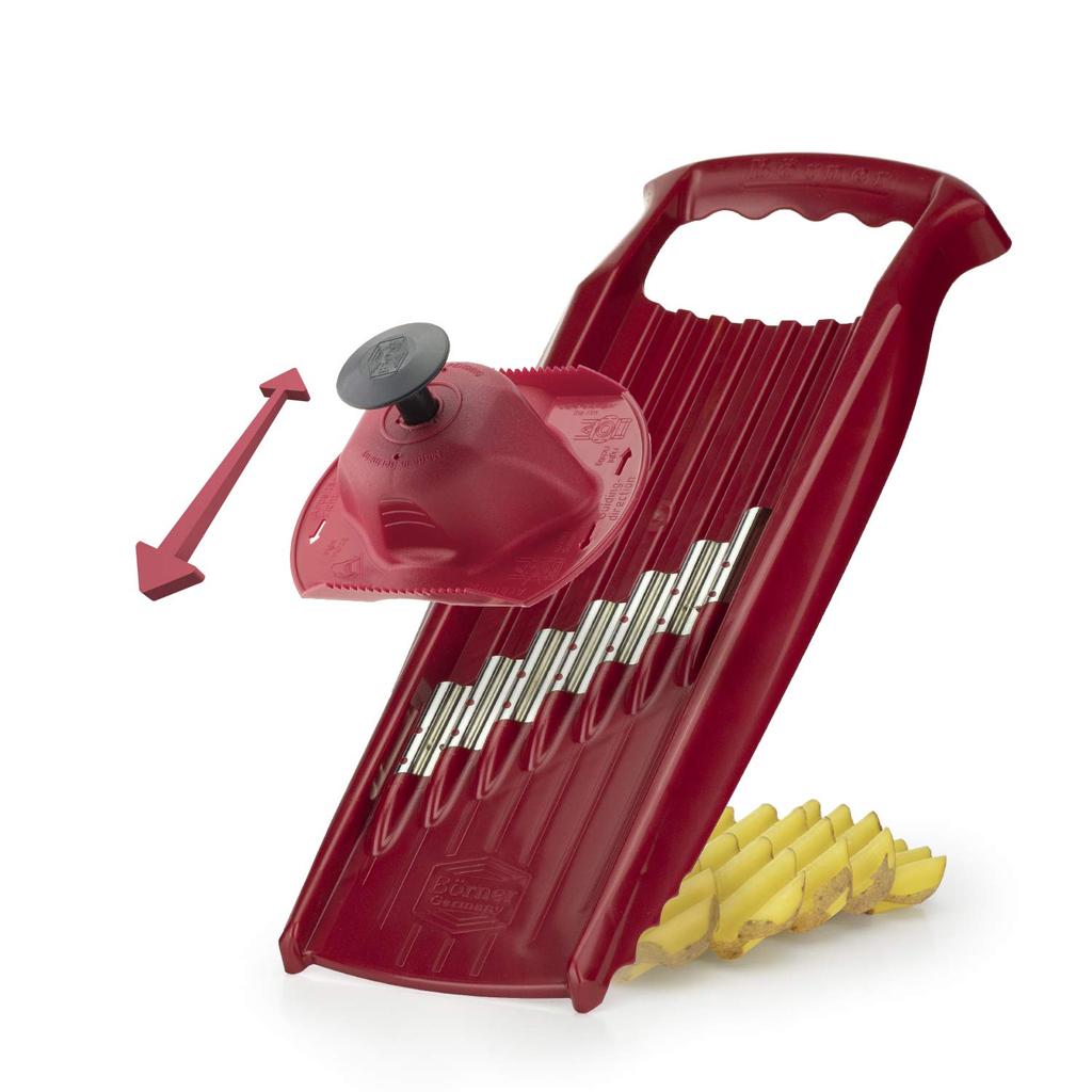 Borner PL Waffle Slicer XXL Directly Sold by the Official German (Red) - Manufacturer!