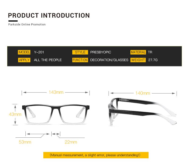 Neue Modische Alterssichtigkeit Brille Herren Personalisierte Retro Sportstil Brille Ultraleicht HD Federbeine Brillen Damen +1.0