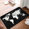 Mappa del Mondo Blu Zerbino Tappetino Antiscivolo Bagno Cucina Giardino Tappeto Tappeto 40*60cm