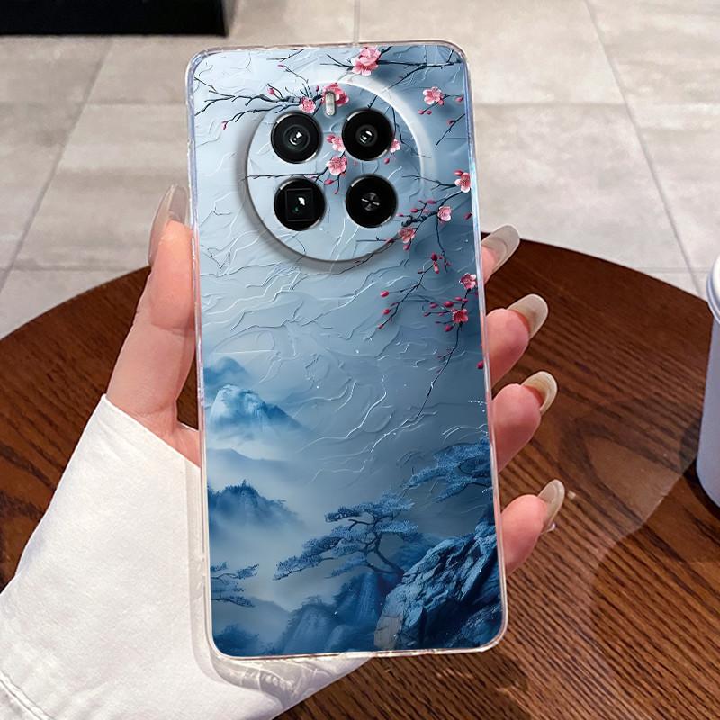 Jelly Casing For Realme GT5 Pro (240W) Funda Capa Clear Silicone Soft TPU Back Cover Cute Cat Rabbit Heart Protective Case Coque