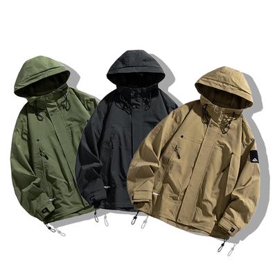 American Trendy Brand Hooded Jacket Men's New Autumn and Winter Style Autumn Work Jacket