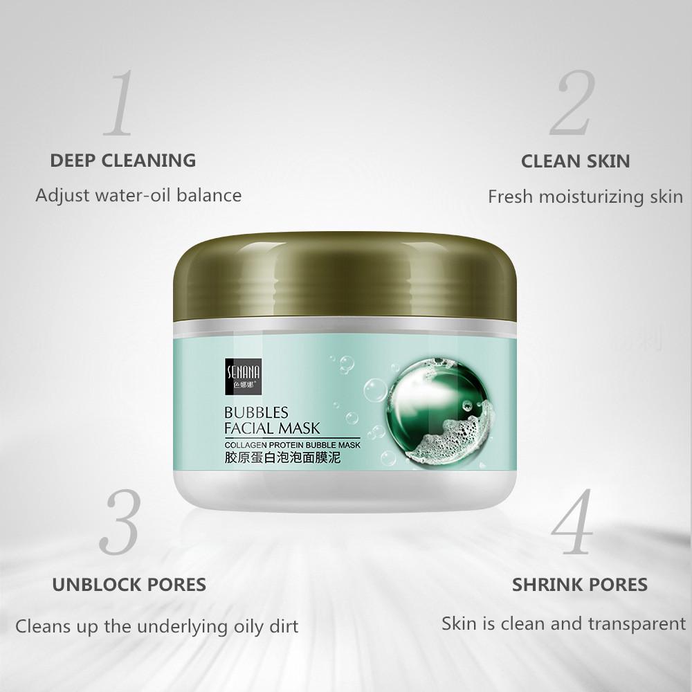 SENANA Collagen Bubble Mask Mud Hydrating Moisturizing Face Mask