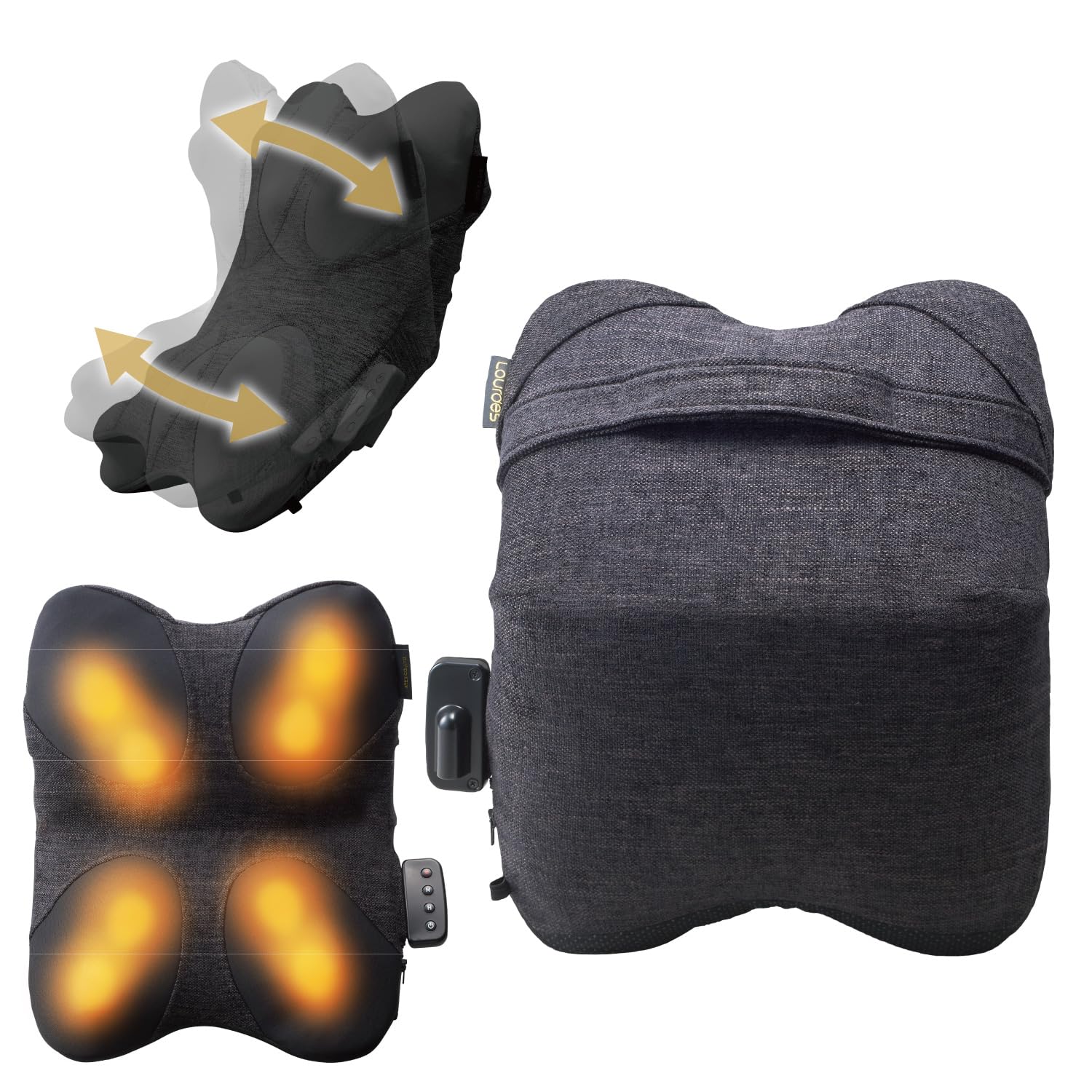 

Массажная подушка ATEX Lourdes Premium, Cross Grande, Черный, AX-HCL348bk