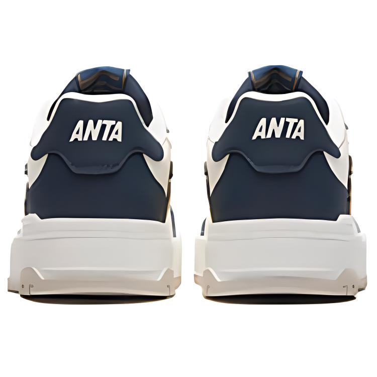 Anta 982 Fabric Synthetic Leather Comfortable Versatile Non-Slip Wear-Resistant Low-Top Skate Shoes Men Sneaker White Black 112448068-9