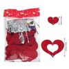 100pcs\bag Valentine's Day Love Pendants (with Lanyard), Wedding and Birthday Party Decorations, Sequin Pendants