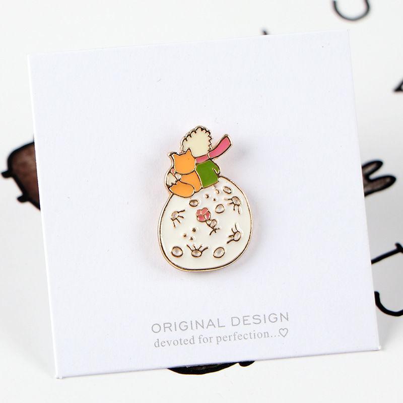 Little Prince Series Brooch Cute Cute Two-dimensional Cartoon Badge Ins Exquisite Decoration Pendant Jewelry Accessories