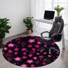 1pc Glittery Stars Decorations Carpet, Round Non Slip Durable Large Size Office Carpet, Suitable for Office