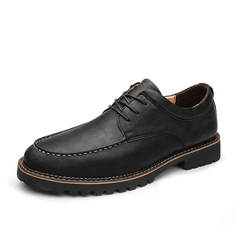 

Мужская обувь Оксфорды Повседневная обувь Кожаные мокасины Модная мужская обувь Британские формальные офисные туфли Резиновые взрослые удобные мокасины 40