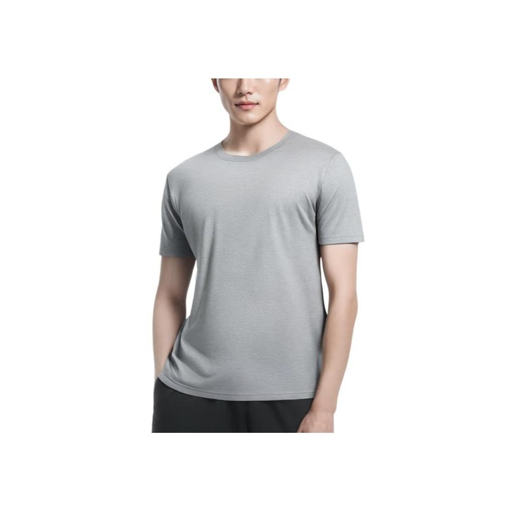 Jordan Dri-Fit Solid Quick-Dry Crew Neck Short Sleeve T-Shirt Men Tops Gray 743037-063