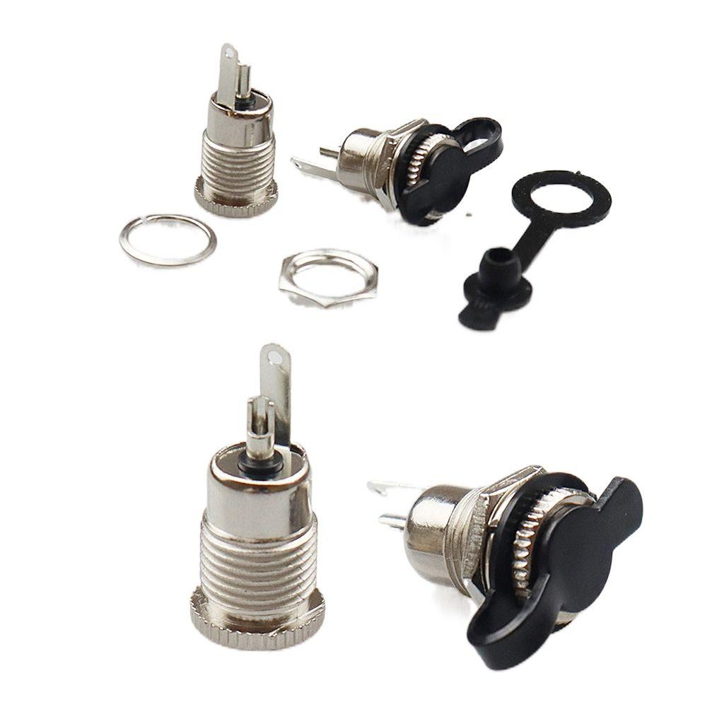Metal DC Jack Adapter 5.5 x 2.1mm Panel Mount Connector DC Power Female Socket Jack