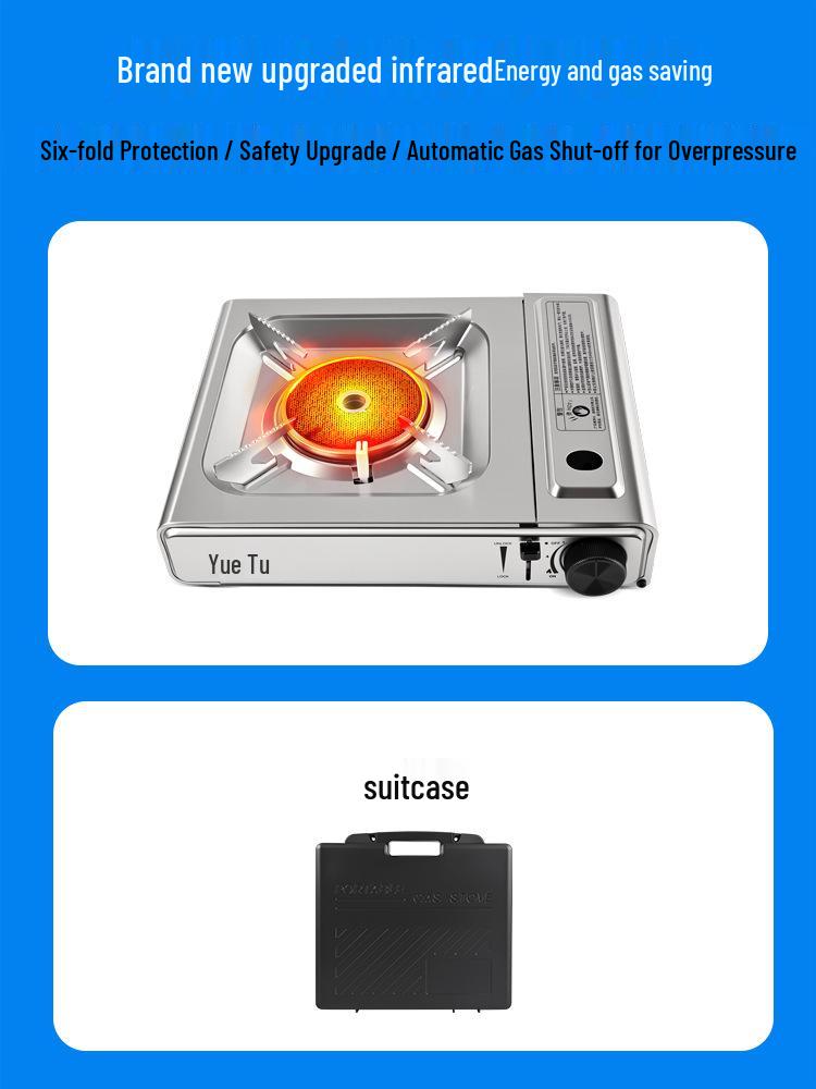 Infrared Portable Gas Stove: Outdoor Camping Picnic Equipment Set
