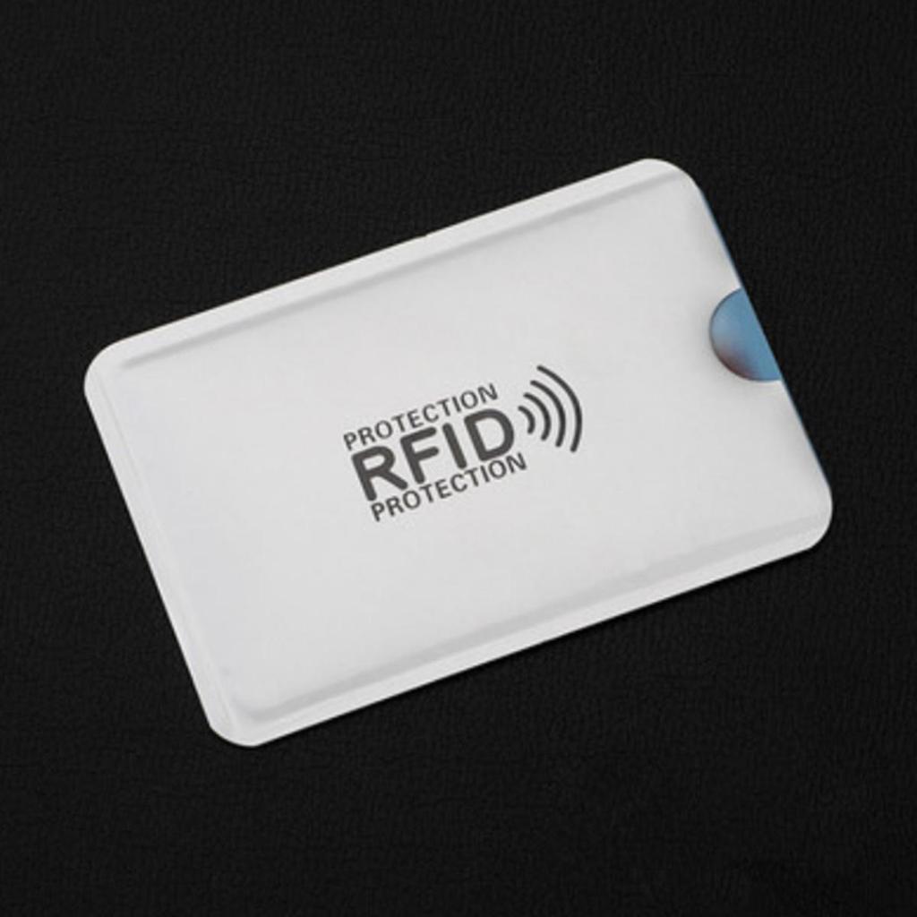 RFID Blocking Credit Bank Card Sleeves Protector Aluminum Foil Anti-Scan Card Holder Access Control Card Keeper Case