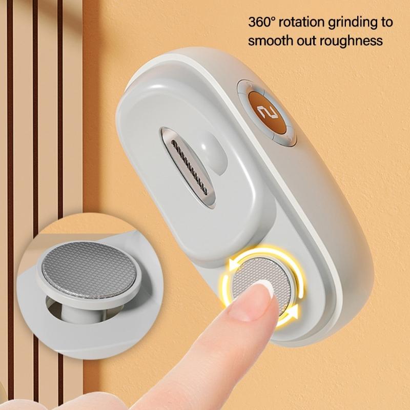 2 In-1 Electric Nail File Automatic Nail Clippers Electric Nail Clippers with Light Nail Trimmer for Kids Adults Seniors