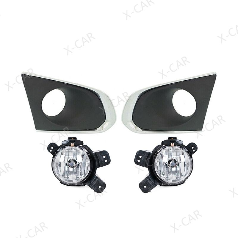 For Chevrolet Trax 2013 2014 2015 2016 Front Bumper Fog Lamp Foglight Cover Frame Cap Bezel
